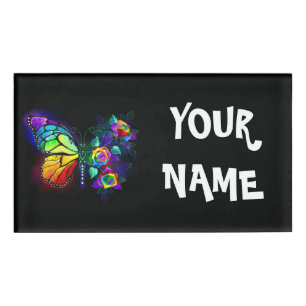 Regenbogenschmetterling Namenschild