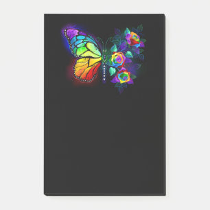 Regenbogenschmetterling Post-it Klebezettel