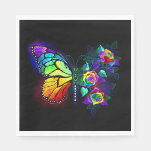 Regenbogenschmetterling Serviette