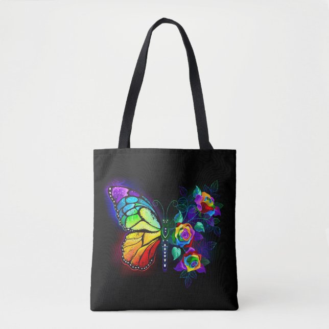 Regenbogenschmetterling Tasche (Vorderseite)
