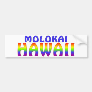 Regenbogenschreiben Molokais Hawaii Autoaufkleber