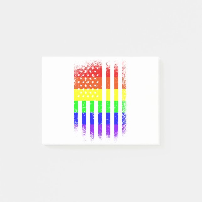 Regenbogenschwanz Post-it Klebezettel (Vorderseite)