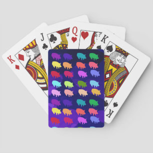 Regenbogenschweine Spielkarten