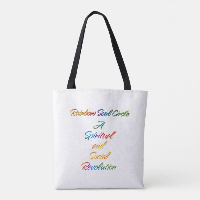 Regenbogenseelenkreis Tasche (Rückseite)