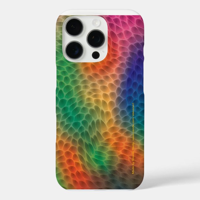 Regenbogenskala iPhone 16 Pro Hülle (Rückseite)