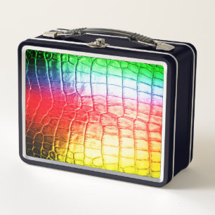 Regenbogenskala Metall Brotdose