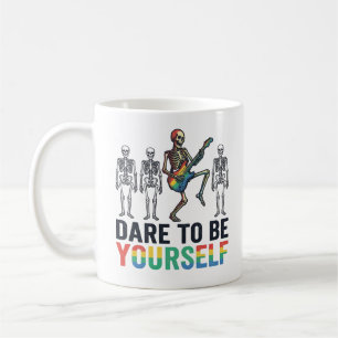 Regenbogenskelett Wage es, du selbst zu sein Vekto Kaffeetasse