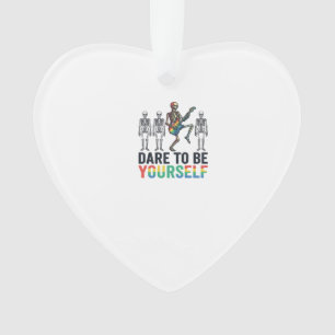 Regenbogenskelett Wage es, du selbst zu sein Vekto Ornament
