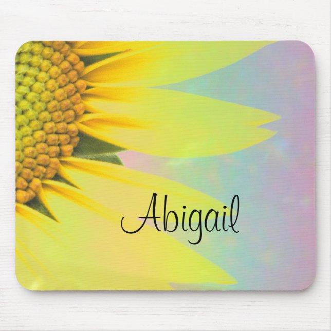 Regenbogensonnenblume Mousepad (Vorne)