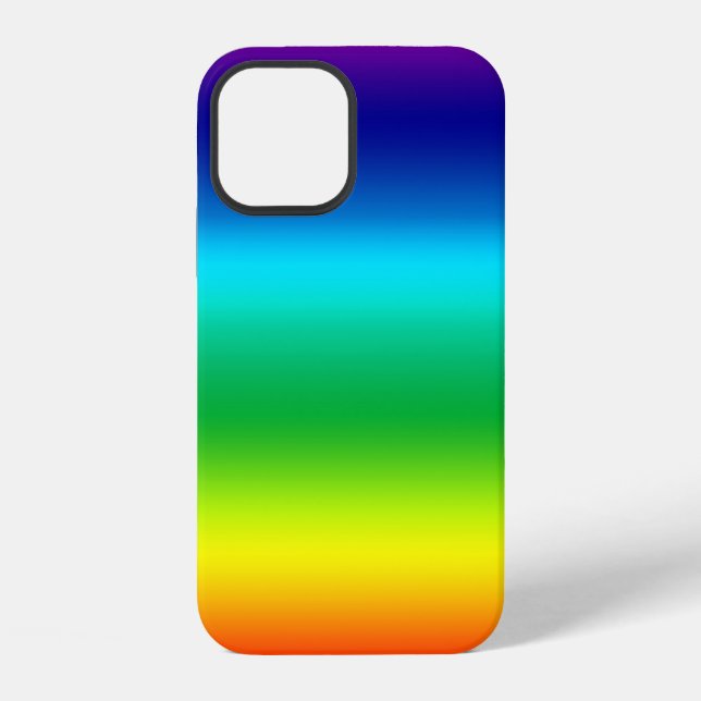 Regenbogenspektrumfarben iPhone 12 Hülle (Rückseite)
