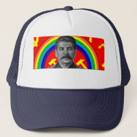 Regenbogenstalin-Fernlastfahrer-Hut