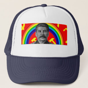 Regenbogenstalin-Fernlastfahrer-Hut Truckerkappe