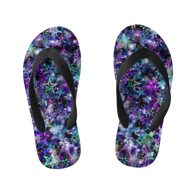 Regenbogenstars Kinder kippen Flops Kinderbadesandalen (Fußbett)