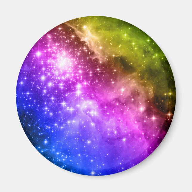 Regenbogensterne Magnet (Vorne)