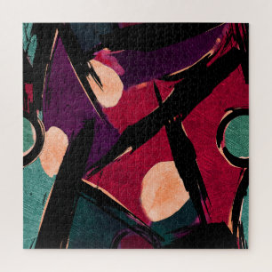 Regenbogenstreifen: Abstrakte Acryltextur