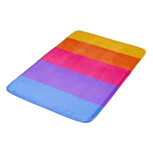 Regenbogenstreifen Badematte