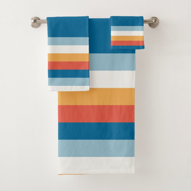 Regenbogenstreifen Badhandtuch Set (Insitu)