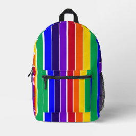 Regenbogenstreifen Bedruckter Rucksack