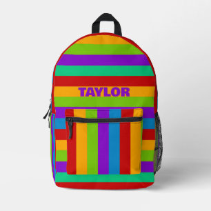 Regenbogenstreifen Bedruckter Rucksack