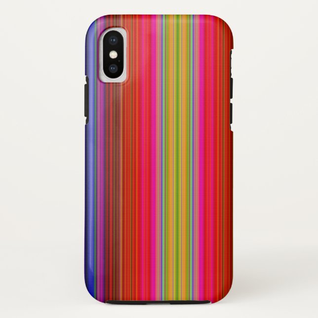 Regenbogenstreifen Case-Mate iPhone Hülle (Rückseite)