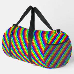 Regenbogenstreifen - Duffel-Beutel Duffle Bag