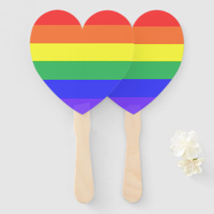 Regenbogenstreifen Fächer