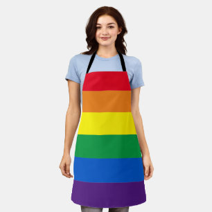 Regenbogenstreifen Farben Lgbt Lgbtq Schwulenflagg Schürze