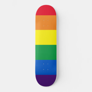 Regenbogenstreifen Farben Lgbt Lgbtq Schwulenflagg Skateboard