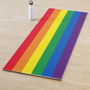 Regenbogenstreifen Farben Lgbt Lgbtq Schwulenflagg Yogamatte