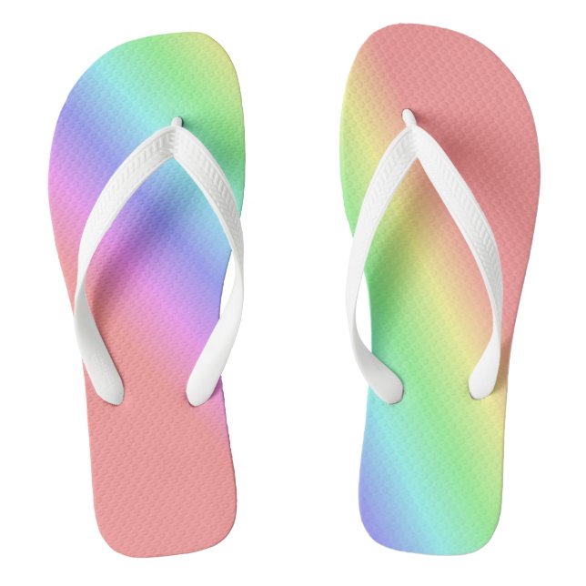 Regenbogenstreifen Flip Flops (Fußbett)