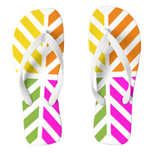 Regenbogenstreifen Flip Flops
