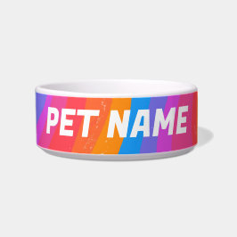 Regenbogenstreifen, für Hunde, Haustiere, Lebensmi Napf
