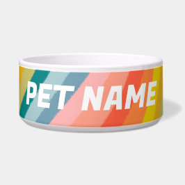 Regenbogenstreifen, für Hunde, Haustiere, Lebensmi Napf