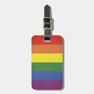 Regenbogenstreifen Gepäckanhänger