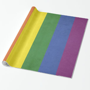 Regenbogenstreifen Geschenkpapier