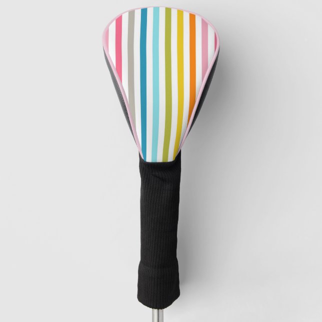 Regenbogenstreifen Golf Headcover (Vorderseite)