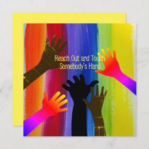 Regenbogenstreifen (Hände)