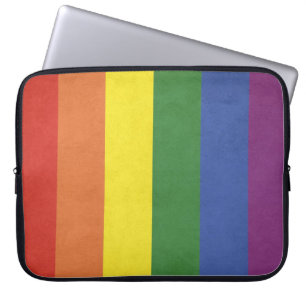 Regenbogenstreifen Laptopschutzhülle