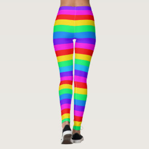 Regenbogenstreifen Leggings