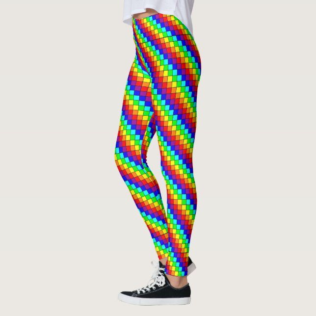 Regenbogenstreifen - Leggings (Links)