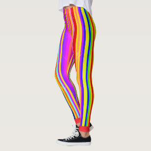 Regenbogenstreifen Leggings