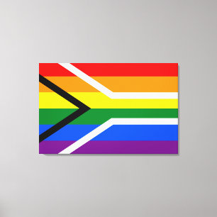 Regenbogenstreifen Leinwanddruck