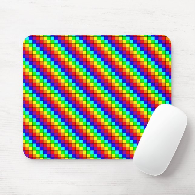 Regenbogenstreifen - Mauspad (Mit Mouse)