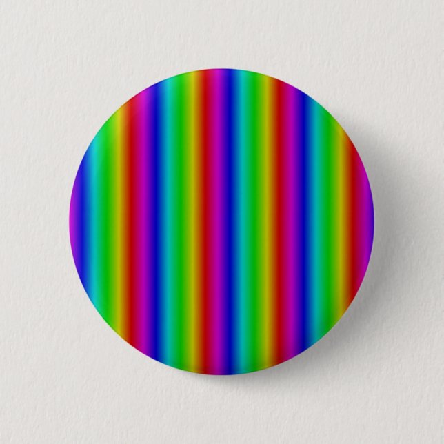 Regenbogenstreifen - Muster Button (Vorderseite)