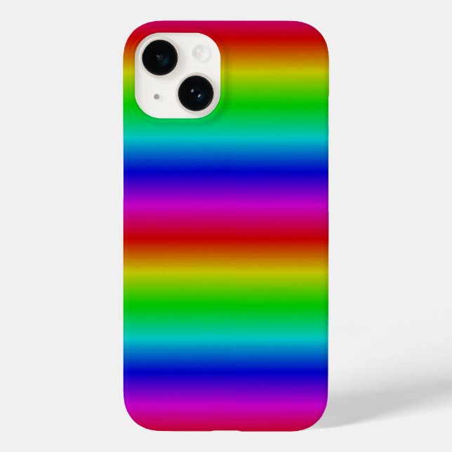 Regenbogenstreifen - Muster Case-Mate iPhone Hülle (Rückseite)