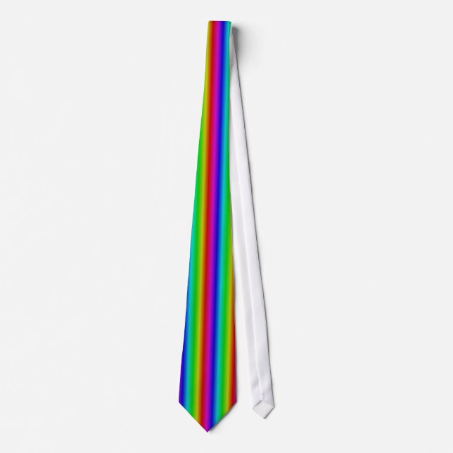 Regenbogenstreifen - Muster Krawatte (Vorderseite)