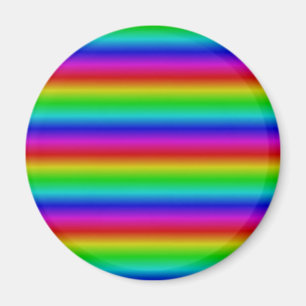 Regenbogenstreifen - Muster Magnet
