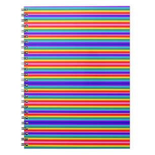 Regenbogenstreifen Notizblock