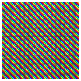 Regenbogenstreifen - Polyester Poplin Fabric Stoff