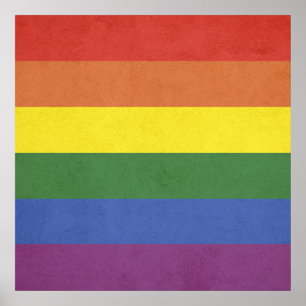 Regenbogenstreifen Poster